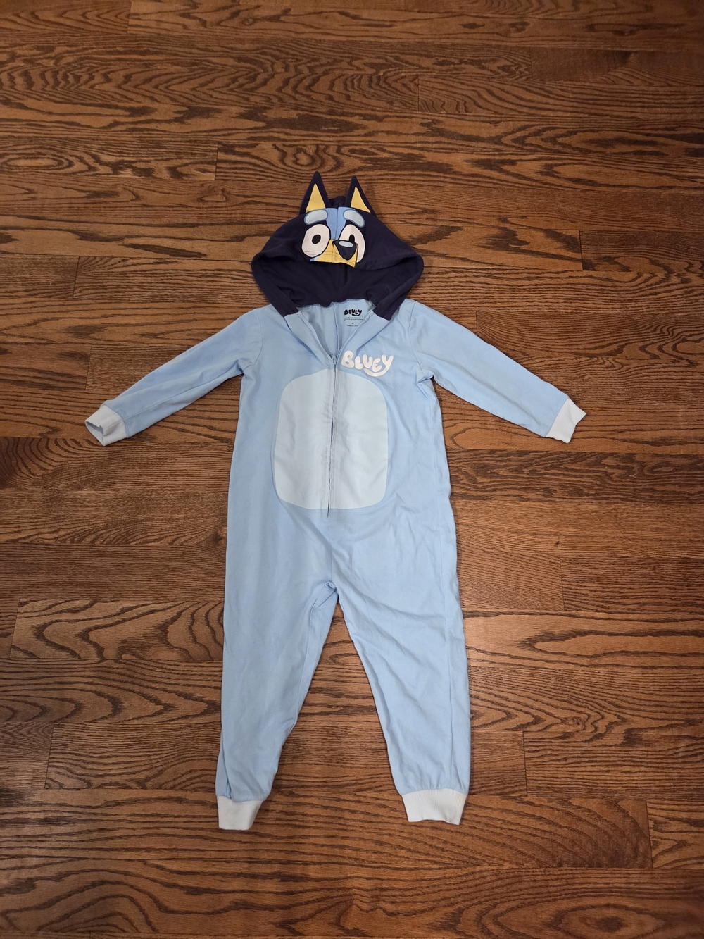 Bluey - Cotton Hooded 1 Piece Costume - Toddler Size 4T